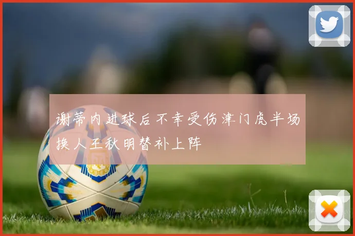 谢蒂内进球后不幸受伤津门虎半场换人王秋明替补上阵